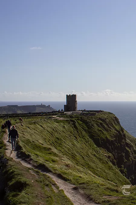 A path leading to O'Brien's Tower, a folly on the edge of the Cliffs of Moher