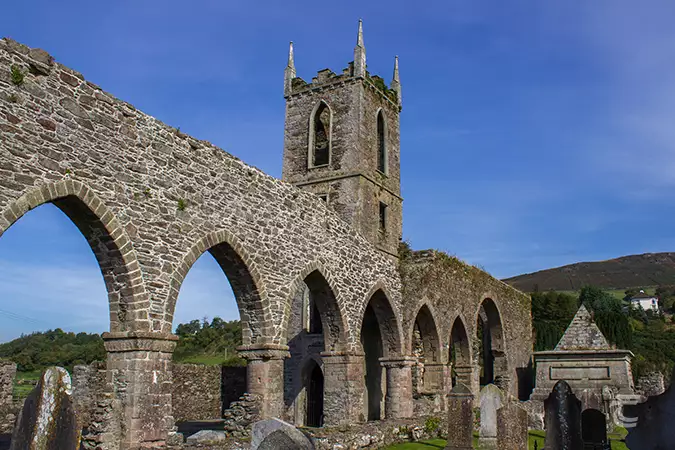 Baltinglass Abbey arcade and tower, Wicklow