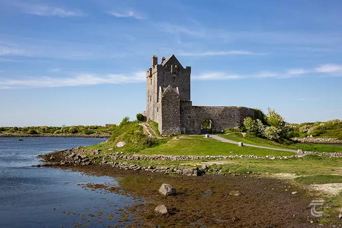 Dunguaire Castle in County Galway on the Wild Atlantic Way