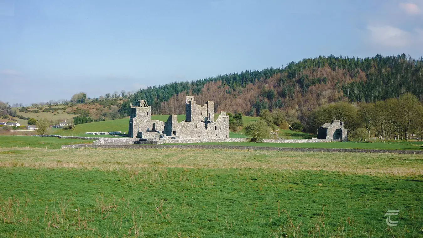 Fore Abbey, Westmeath, situated in green pasture
