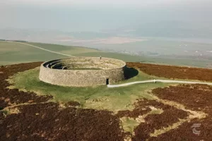 An Grianán of Aileach a stone fort in Donegal on the Wild Atlantic Way