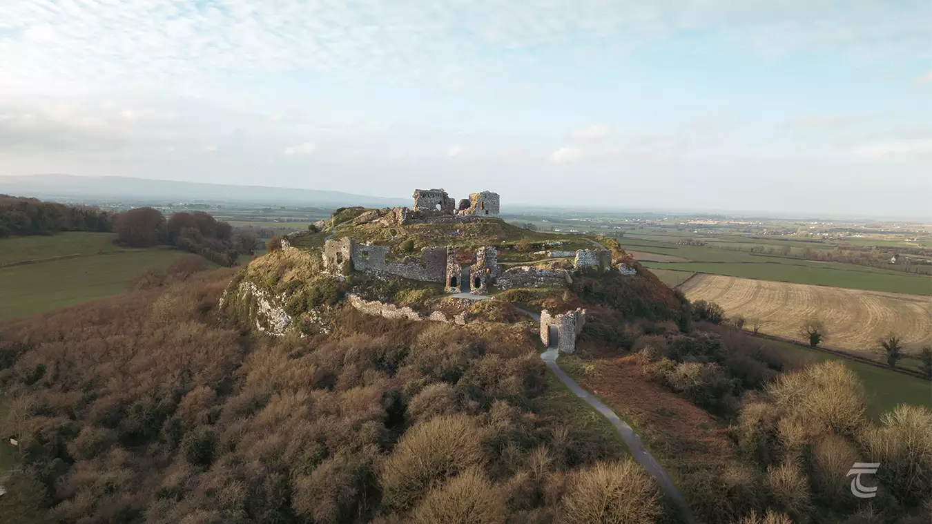 Aerial view of the Rock of Dunamase