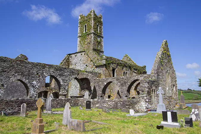 Timoleague Friary in County Cork on the Wild Atlantic Way