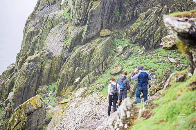 a group tour of Skellig Michael