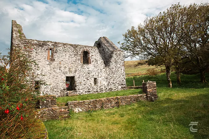 the stone structure known as St Brendans House at Kilmalkedar