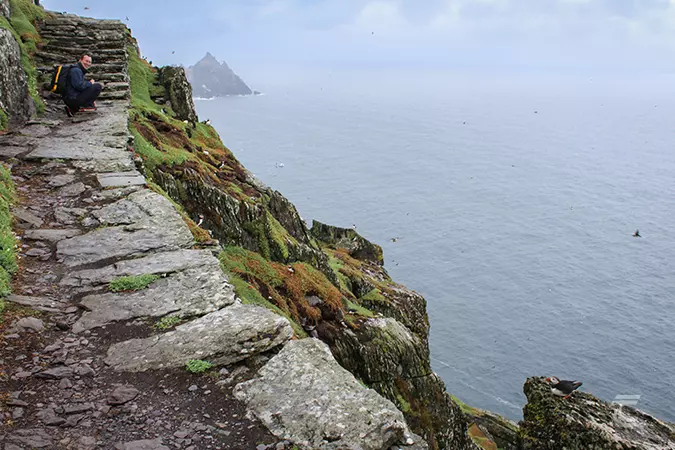 Neil Jackman of Abarta Heritage on one of our tours to Skellig Michael