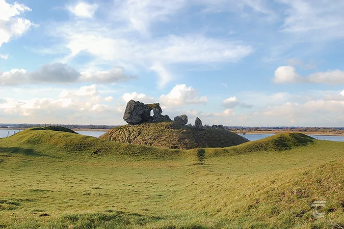 The ruins of Clonmacnoise Castle Offaly