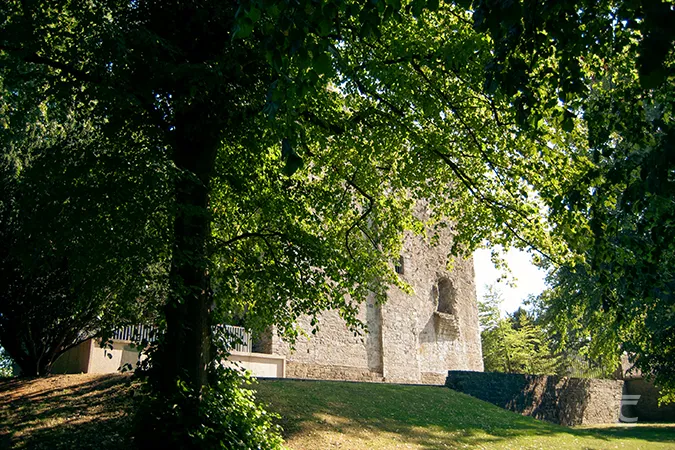 The grounds of Maynooth Castle