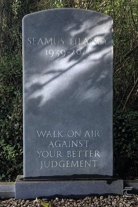 The grave of Seamus Heaney at Bellaghy Derry