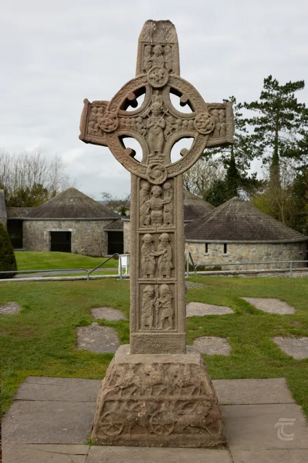 A replica of the Cross of the Scriptures at Clonmacnoise