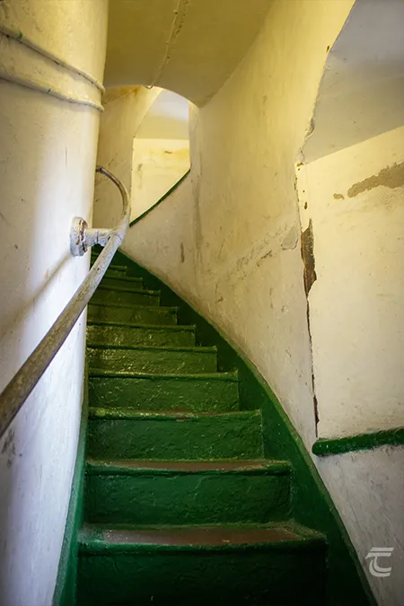 The staircase up to the tower of Hook Head Lighthouse