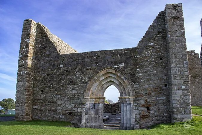 Exterior of Clonmacnoise Cathedral