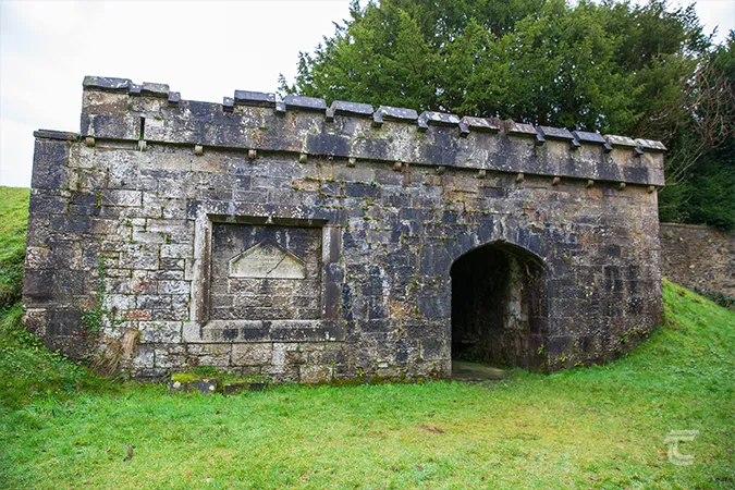 The structure known as the Ice House in Rossmore Castle and Rossmore Forest Park