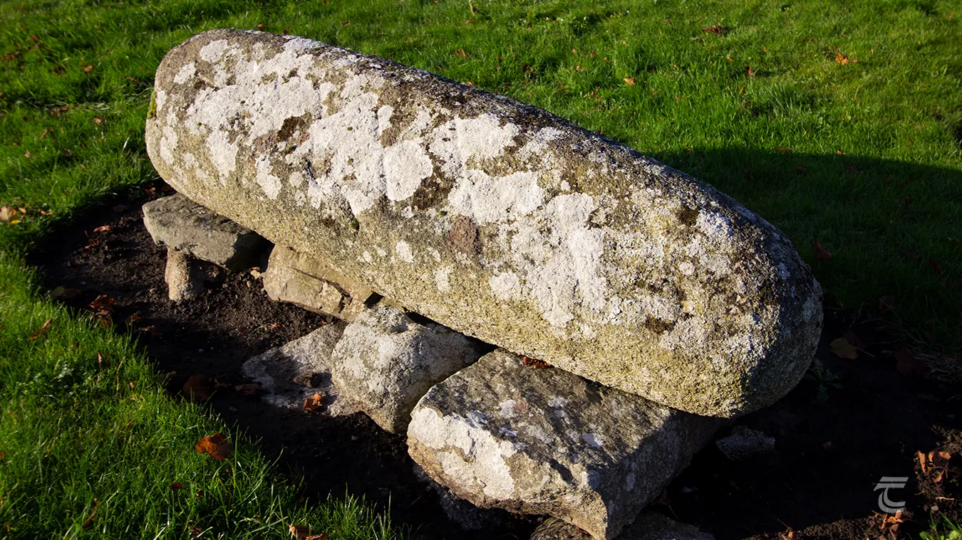 The hogback stone in St James Churchyard Castledermot Kildare