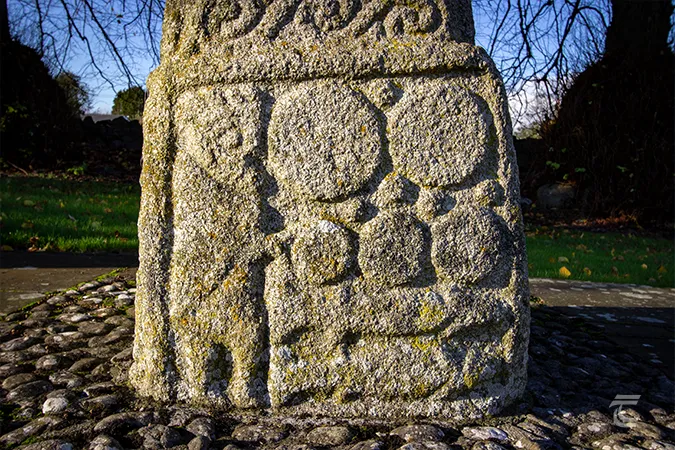 A depiction of the feeding of the 5000 on the castledermot high cross