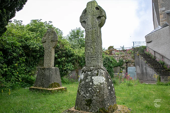 The Ballyogan and Aghakiltawn high crosses at Duiske Abbey