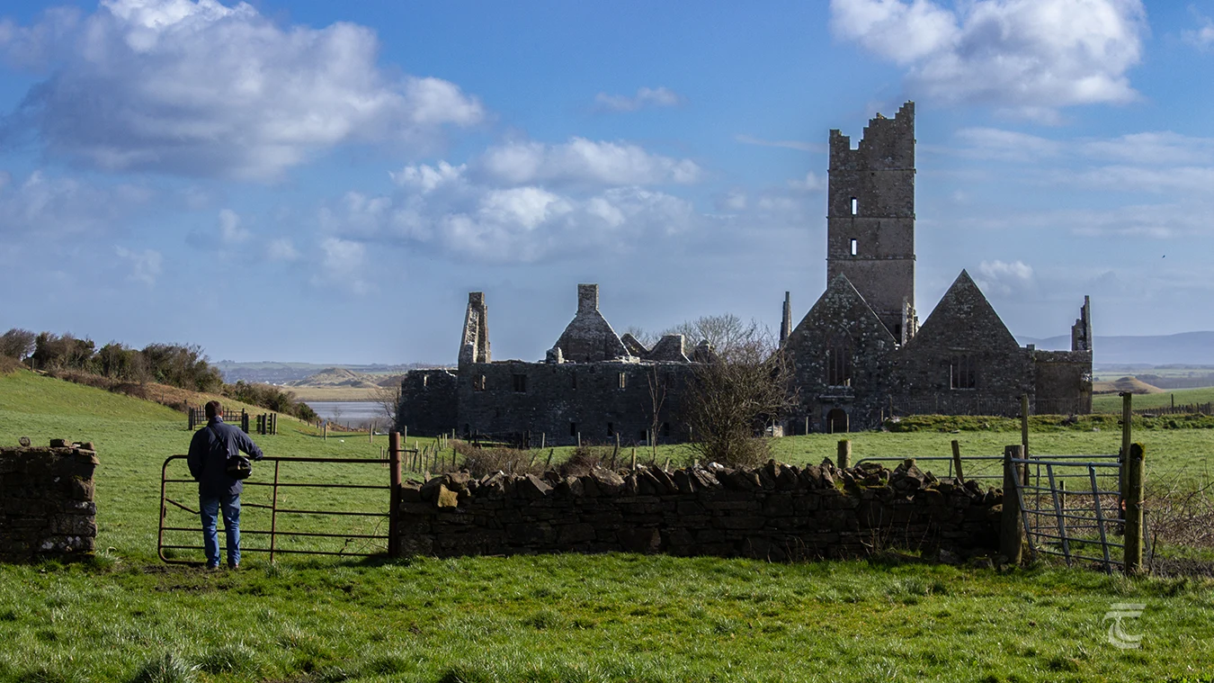 Visiting Moyne Friary in Mayo, responsible tourism means closing all gates behind you and ensure you leave no trace