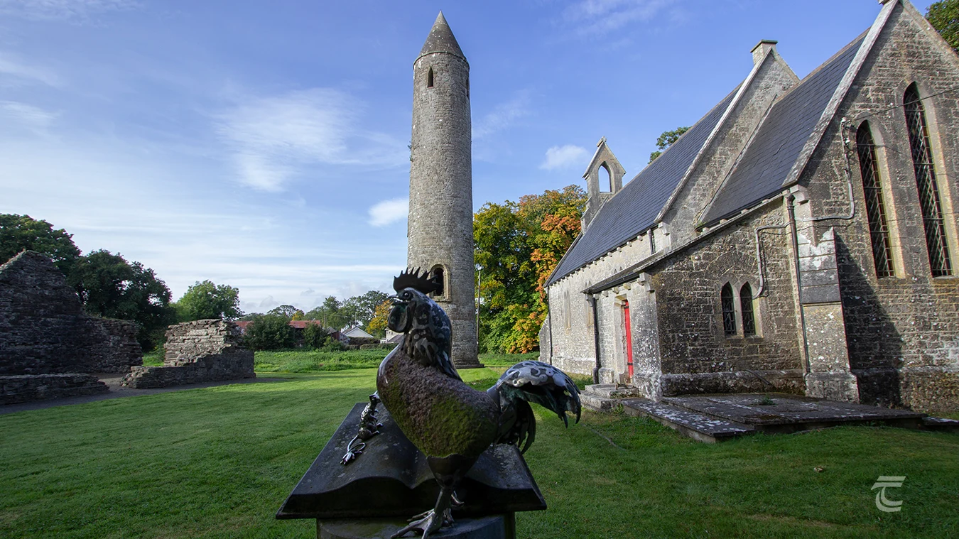Timahoe Round Tower and heritage centre in County Laois