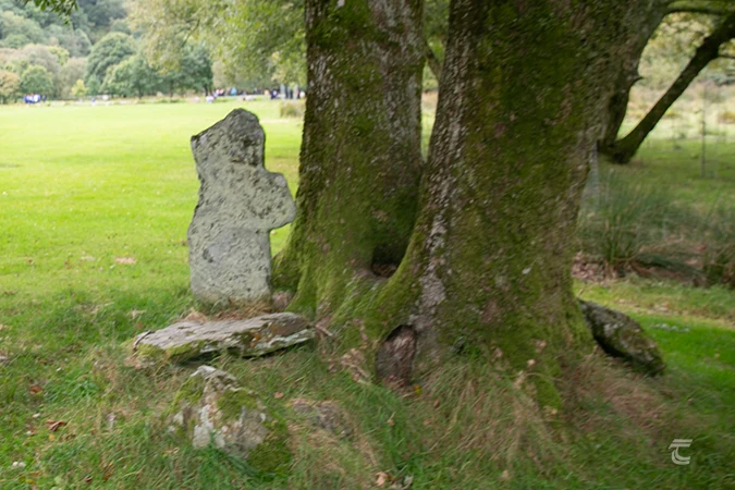 Penitential Station and Stone Cross at Glendalough